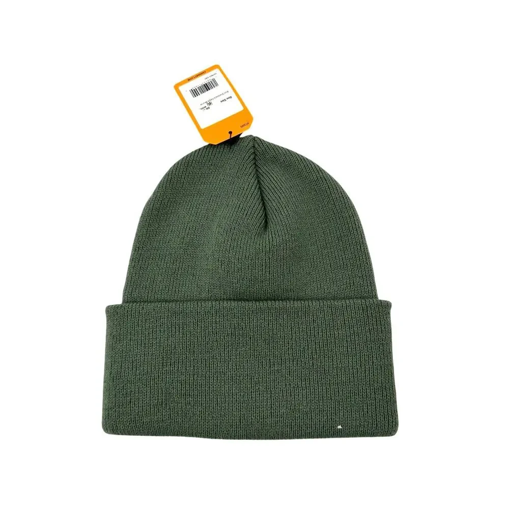 Carhartt Knit Green Beanie Shamrock Patch No Luck Needed Sock Hat NWT OSFM